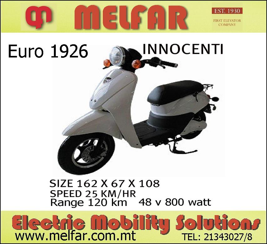 Electric Scooters in Malta by Melfar Melfar